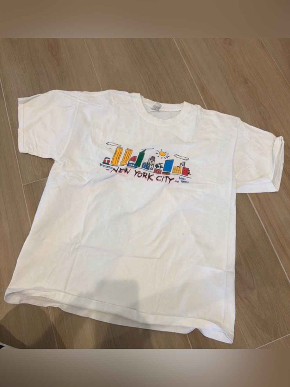 Vintage White "New York City" Graphic T-Shirt